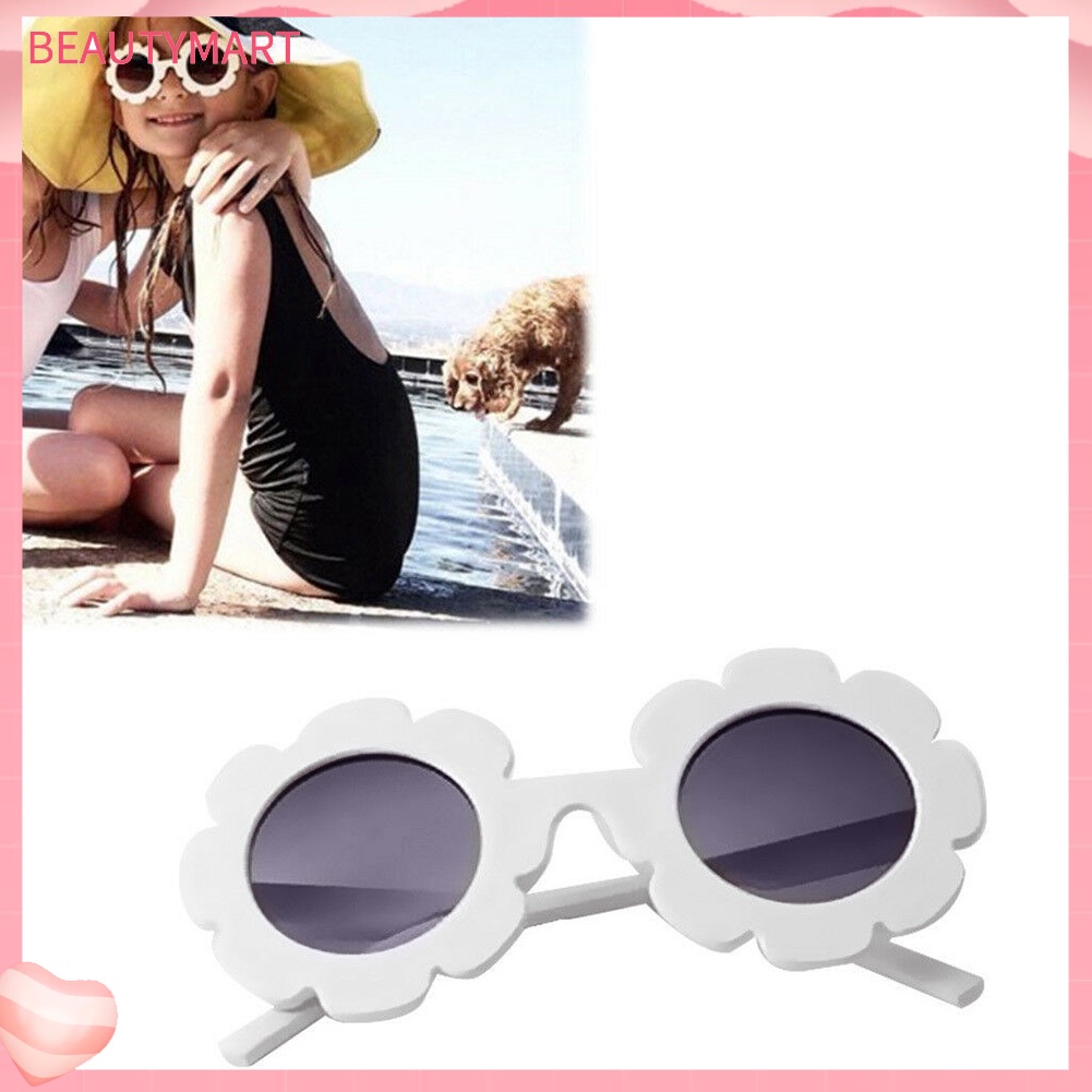 Kính Mát Phân Cực Chống Tia UV400 Tròng Tròng Họa Tiết Hoa Cho Bé Trai Và Gái