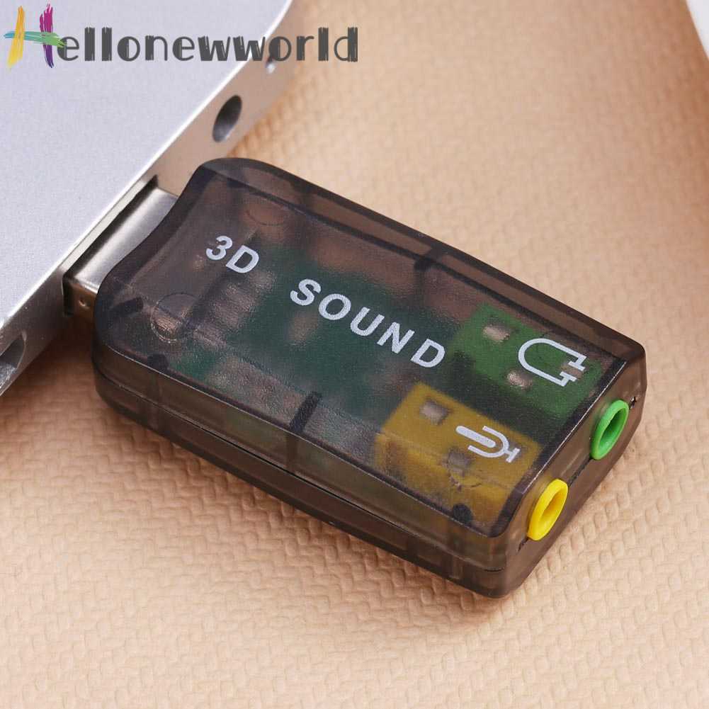 Thẻ Âm Thanh USB 5.1 CH 3D Chuyên Dụng Cho Laptop Notebook Máy Tính Để Bàn 5.1Ch