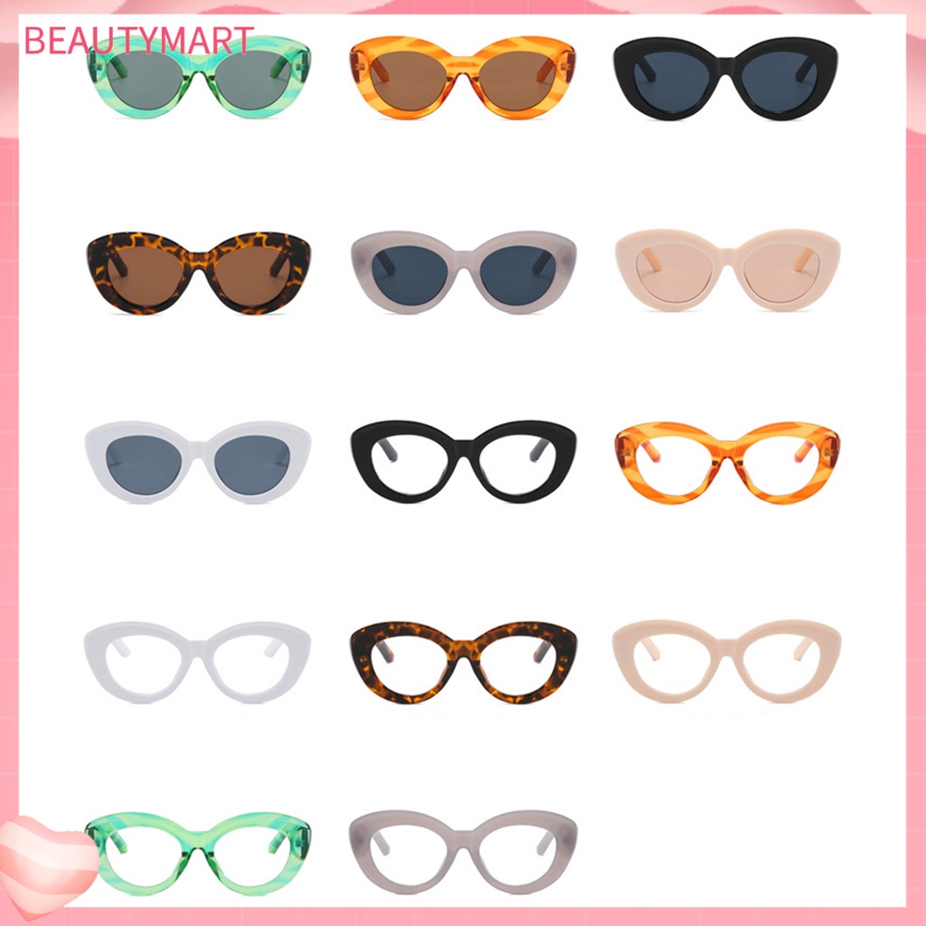 Kính Mát Gọng Lớn Chống Tia UV Thiết Kế Mắt Mèo Thời Trang Cho Nữ
