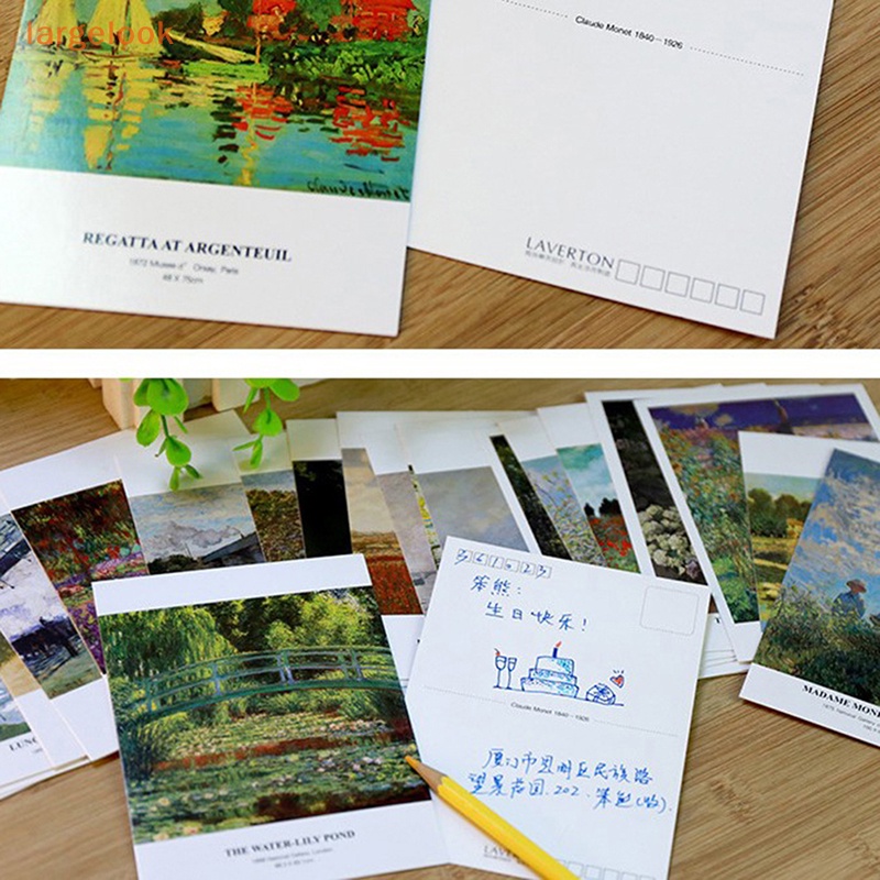 Set 30 Tấm Bưu Thiếp Hoạ Tiết Hoạt Hình Phong Cách vintage