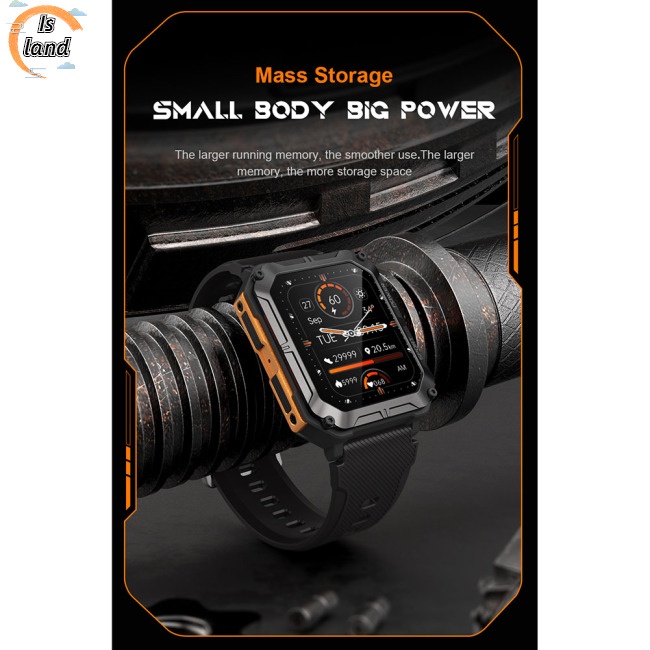 Đồng Hồ Thông Minh C20pro Màn Hình Hd 1.83 Inch Chống Thấm Nước Ip68 Và Phụ Kiện