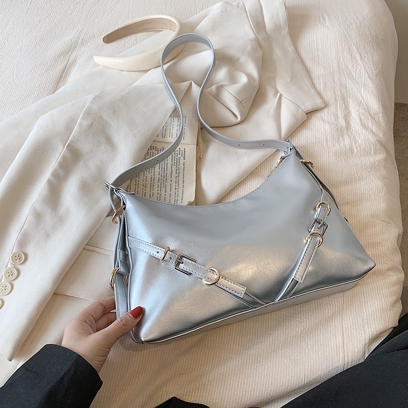 Ielgy Túi Xách tote Sức Chứa Lớn Màu Trơn Thiết Kế Đơn Giản Thời Trang Cao Cấp Phong Cách niche Cho Nữ