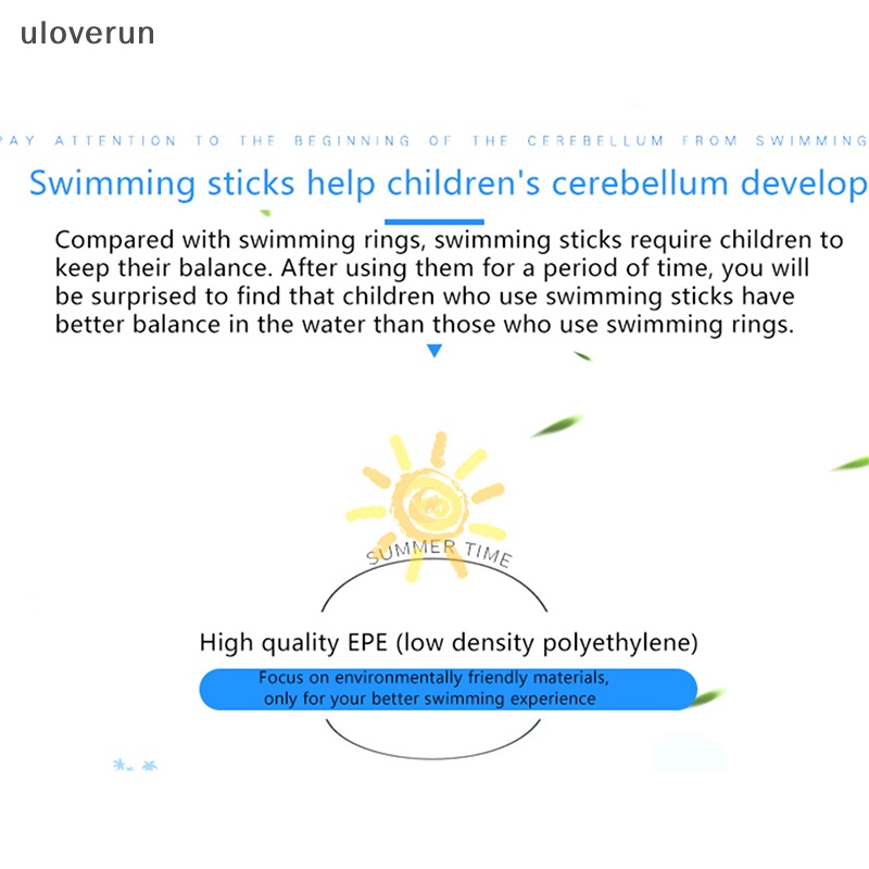 Uloverun Phao Bơi Xốp Trơn Khoét Rỗng Linh Hoạt Cho Người Lớn Và Trẻ Em vn