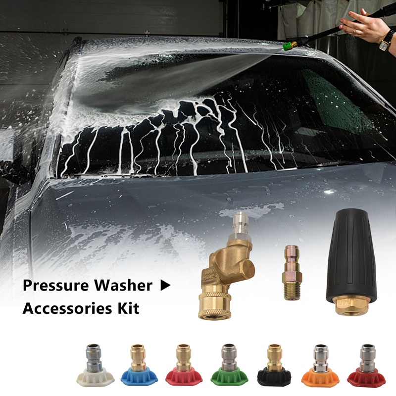 Bộ Vòi Phun Turbo 4000PSI 1 / 4 Inch Kết Nối Nhanh Tiện Dụng