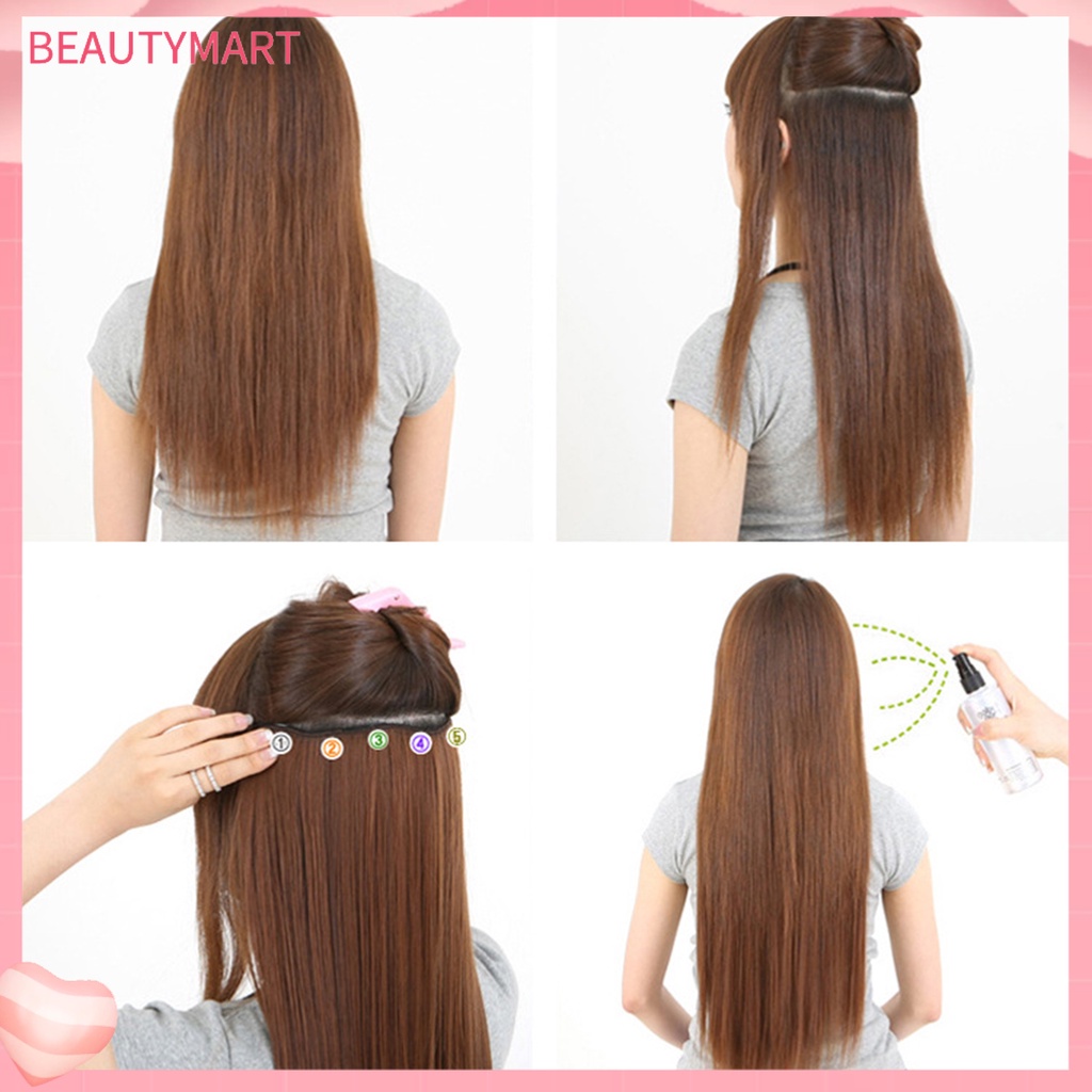 Tóc Giả Dài Thẳng Màu Trơn Thời Trang Cho Nữ