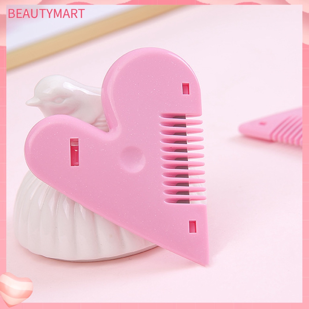 Lược Cắt Tóc ABS Hình Trái Tim Màu Trơn Sáng Tạo