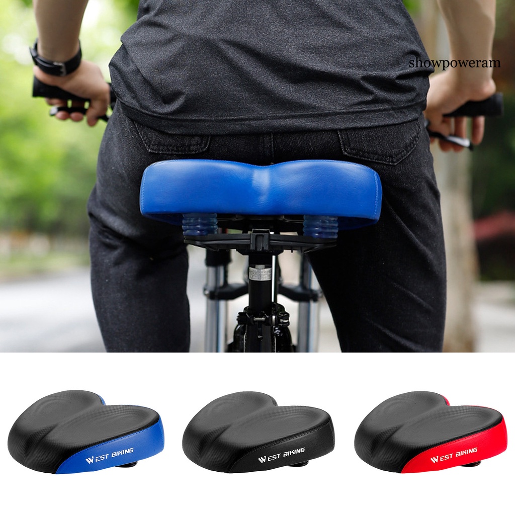 Yên Xe Đạp Giả Da Bản Rộng Hấp Thụ Sốc SP-Noseless