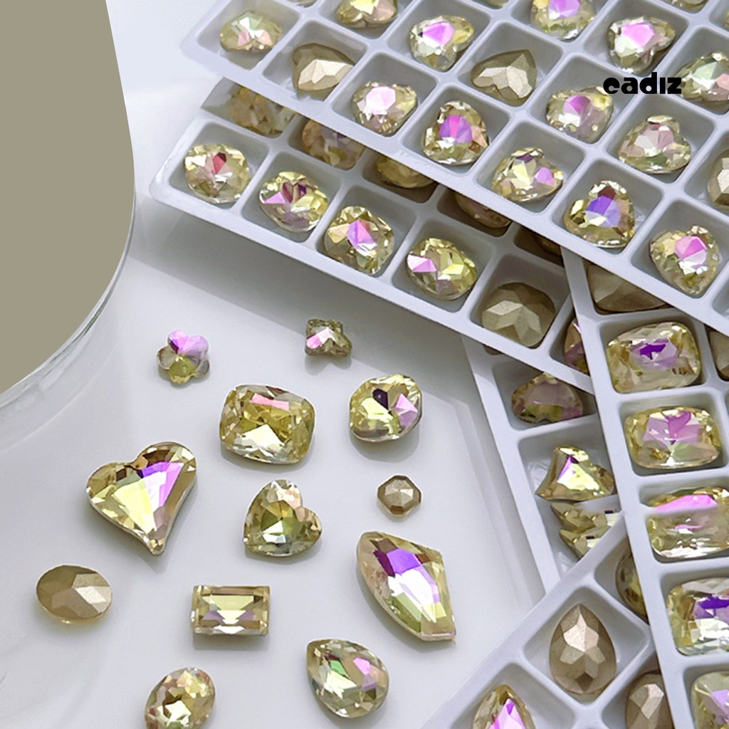 Set 10 Phụ Kiện Đính Đá 3D Nhiều Hình Dạng Sang Trọng Trang Trí Móng Tay Nghệ Thuật