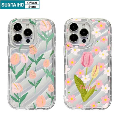 Suntaiho Ốp lưng ốp iphone Ốp Điện Thoại Trong Suốt Họa Tiết Tranh Sơn Dầu Cho ốp iphone 14 13 12 11 Pro Max 7 8 Plus X XR Xs Max 7 8 11