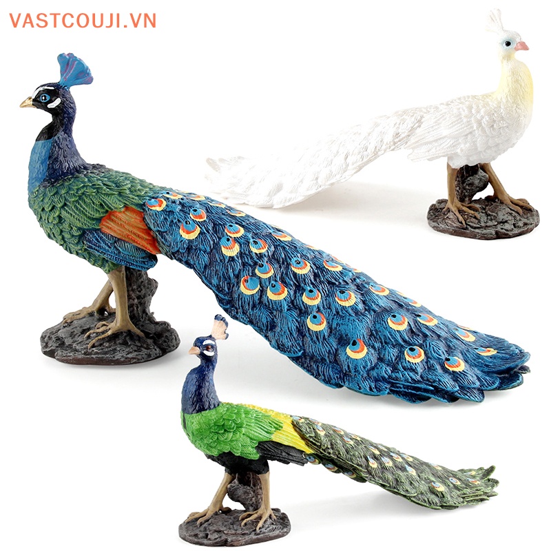 Đồ Chơi Mô Hình Chim Công Xanh Hoang Dã VASTJI