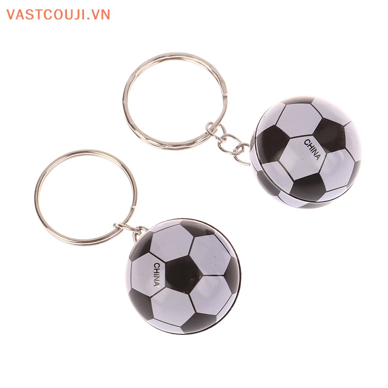 Móc Khóa Hình Quả Bóng Đá 3D Bằng Sắt Phong Cách VASTJI