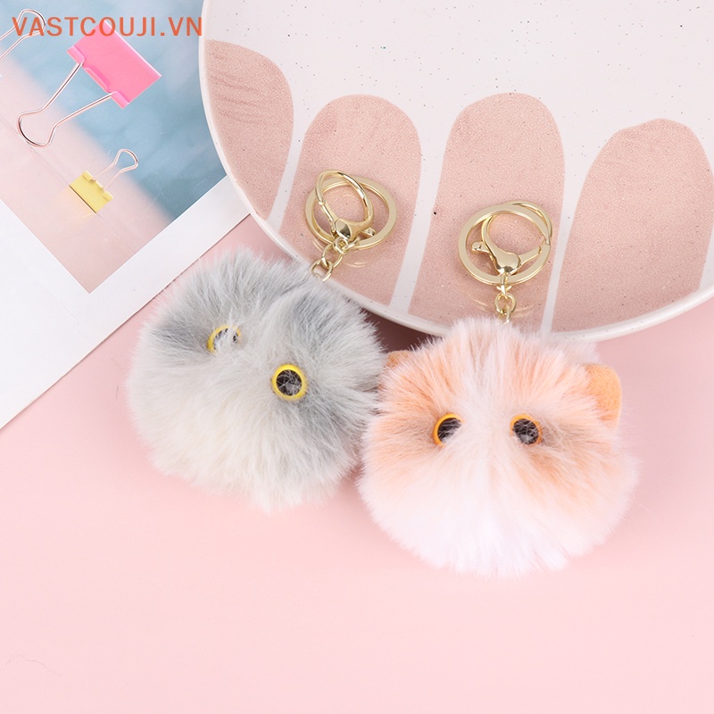 Móc Khóa Hình Mèo Nhồi Bông Đáng Yêu