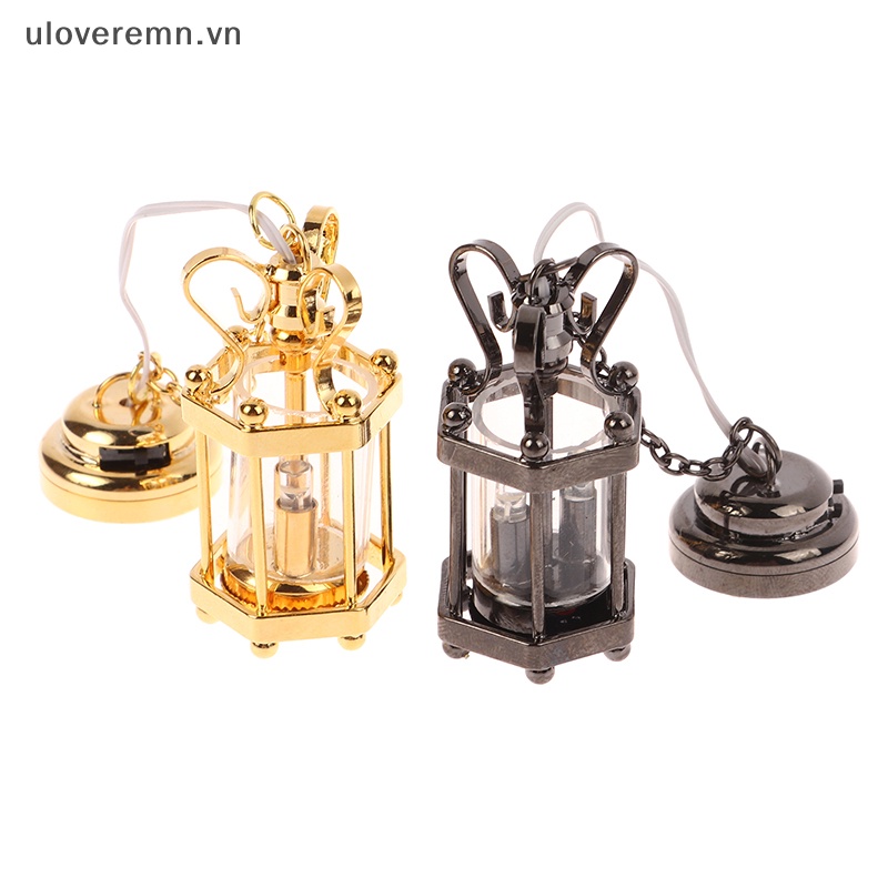 Mô Hình Đèn Trần Bằng Kính Tỉ Lệ 1: 12 Trang Trí Nhà Búp Bê