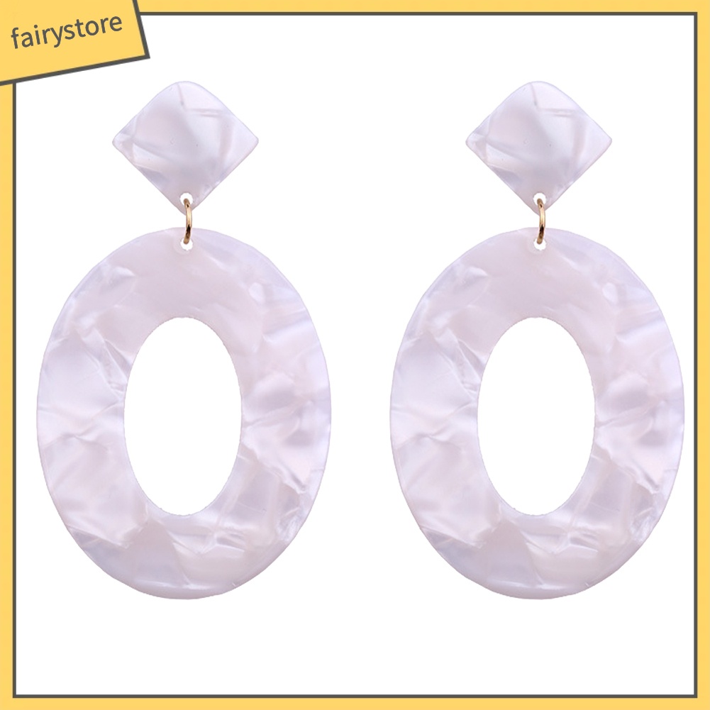 Bông Tai Hình Tròn Họa Tiết Rằn Ri Thời Trang Dành Cho Nữ