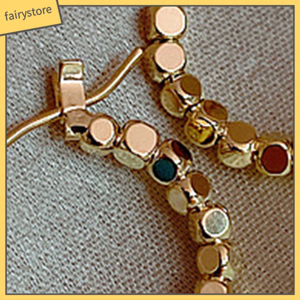 1 Đôi Bông Tai Tròn Rỗng Cao Cấp Phong Cách Vintage Dành Cho Nữ