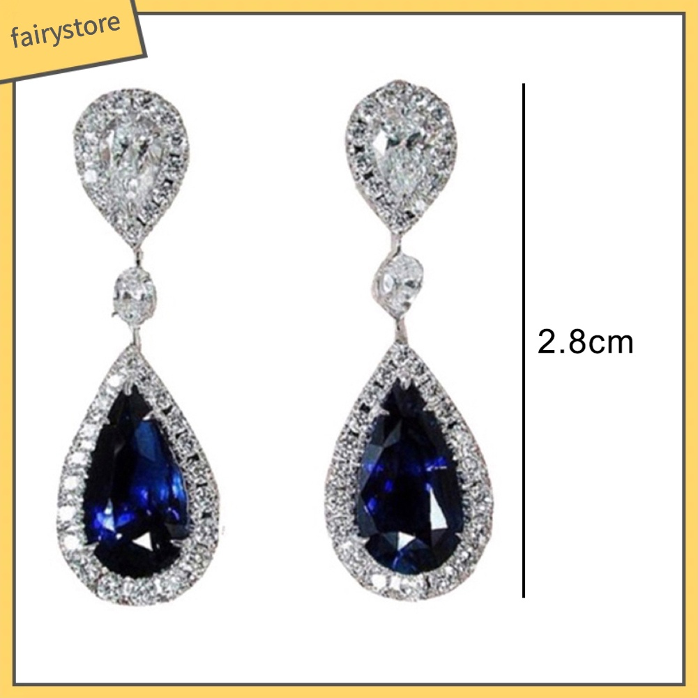 Bông Tai Đính Đá Hình Tròn Thời Trang Dành Cho Nữ