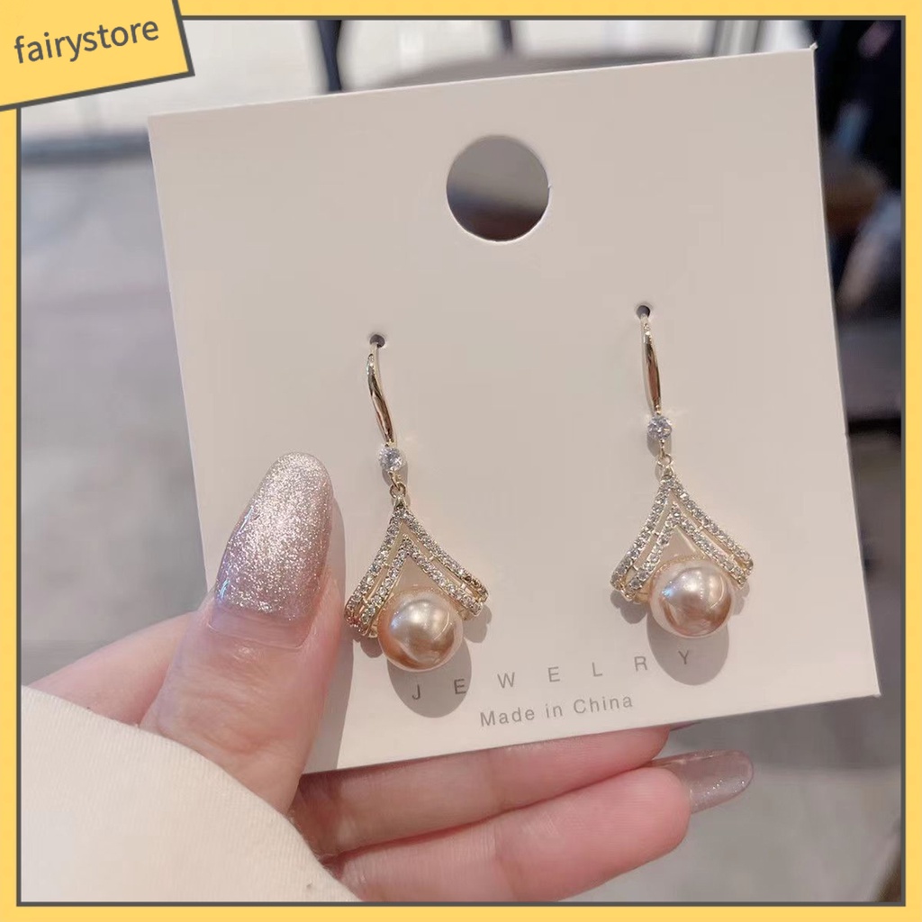 1 Đôi Bông Tai Thời Trang Thanh Lịch Phong Cách Retro Dành Cho Nữ