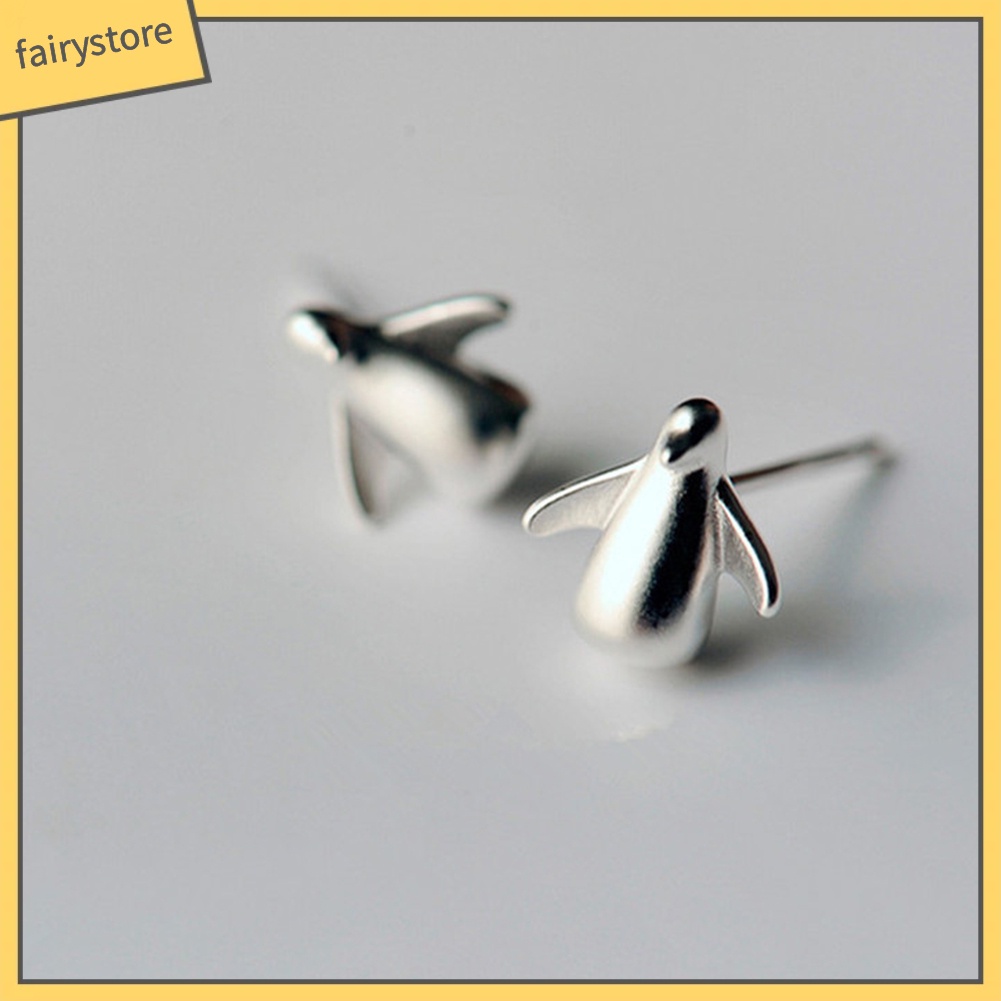 Khuyên Tai Hình Chim Cánh Cụt 3D Dễ Thương Dành Cho Nữ