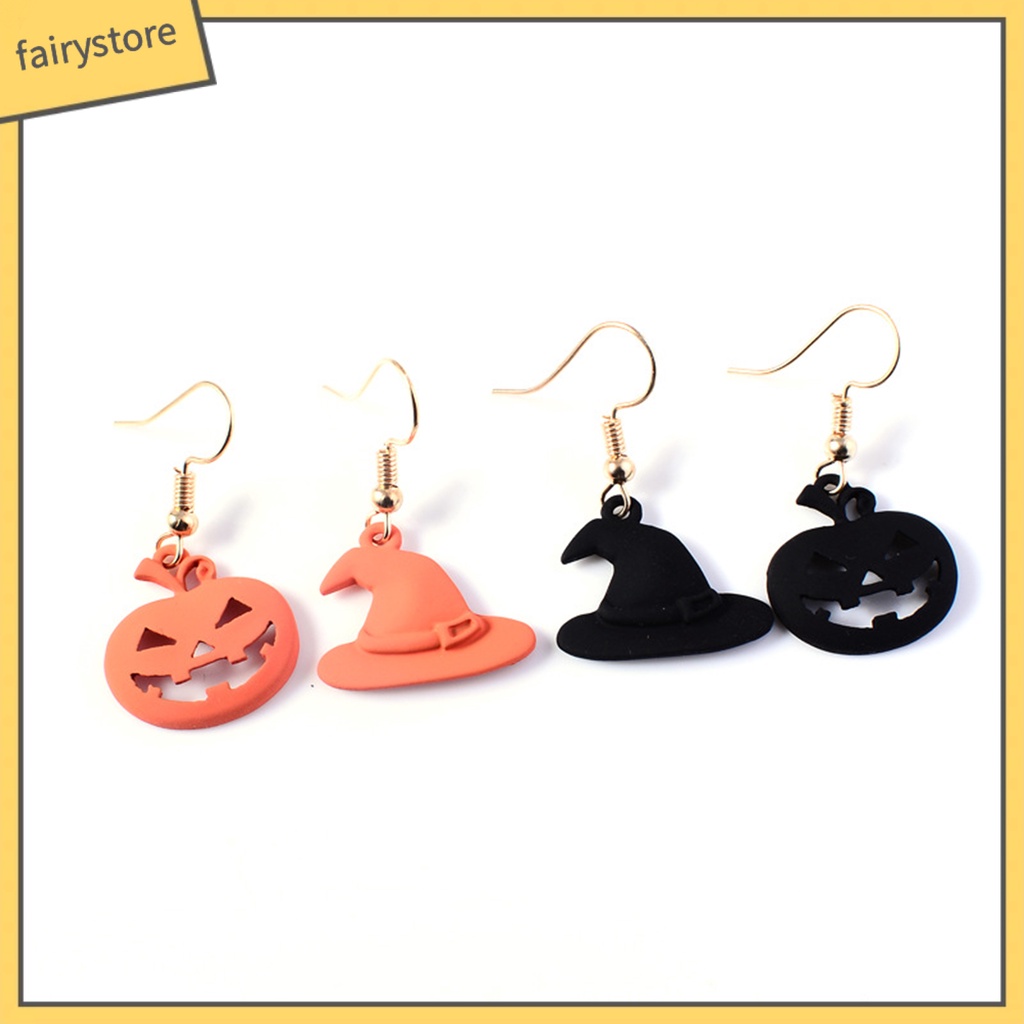 1 Cặp Bông Tai Hợp Kim Sáng Bóng Phong Cách Hoạt Hình Dễ Phối Đồ Hóa Trang Halloween Dating FRO]