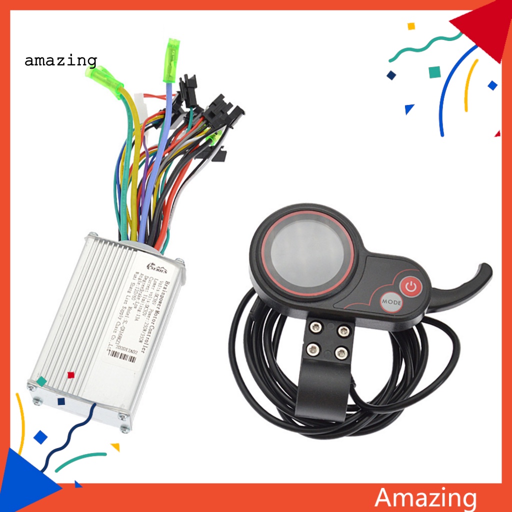 1 Bộ Điều Khiển Xe Đạp Điện Không Chổi Than ABS Màn Hình LCD