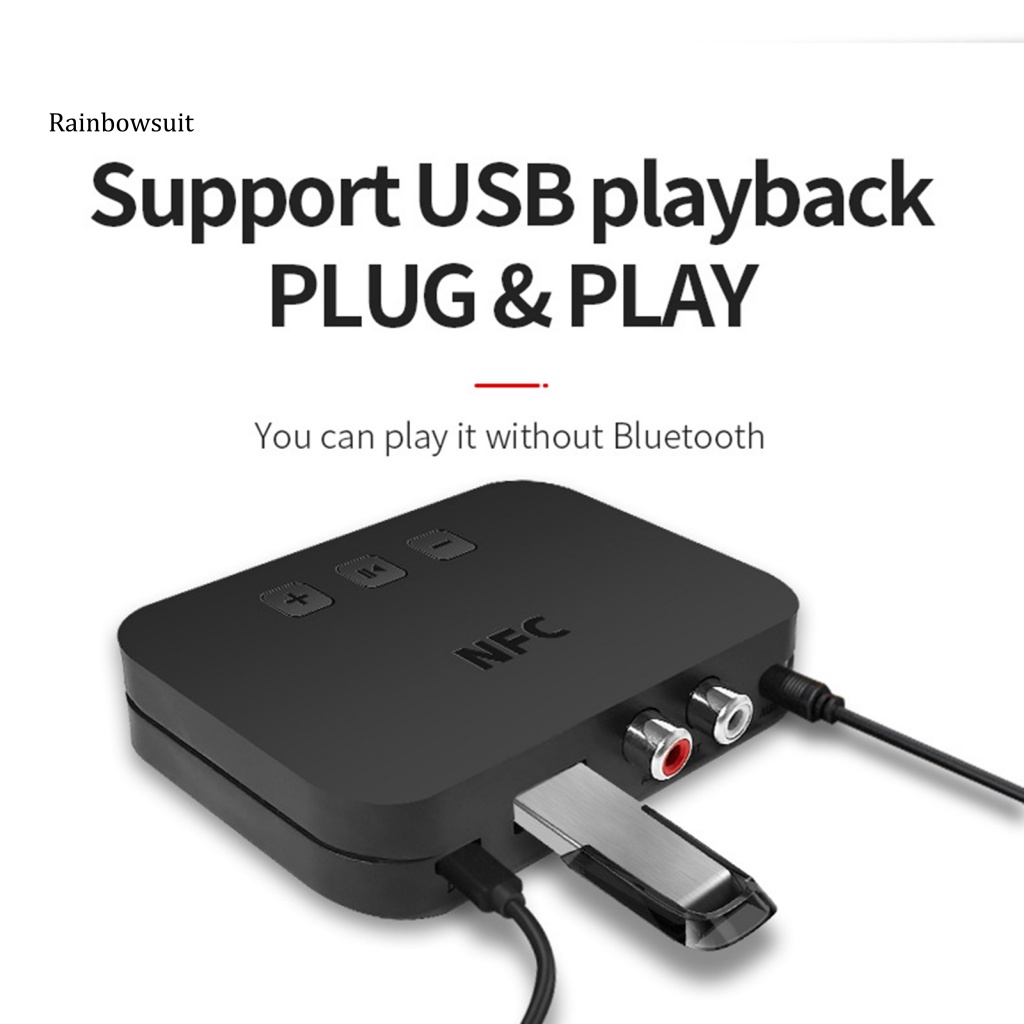 Thiết Bị Nhận Tín Hiệu Bluetooth Jack 3.5mm RCA Cho Loa Xe Hơi