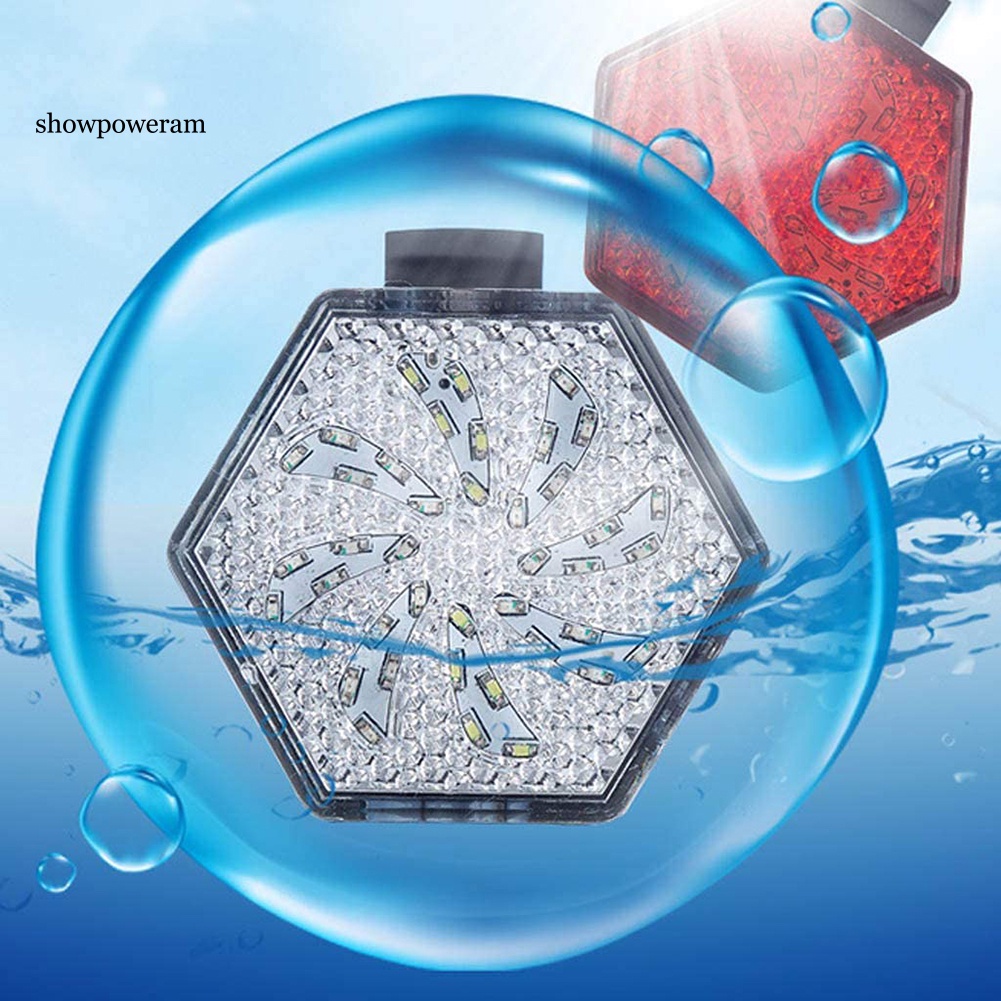 Đèn Cảnh Báo Chống Thấm Nước Có Thể Sạc Lại Bằng Cổng USB Gắn Đuôi Xe Đạp