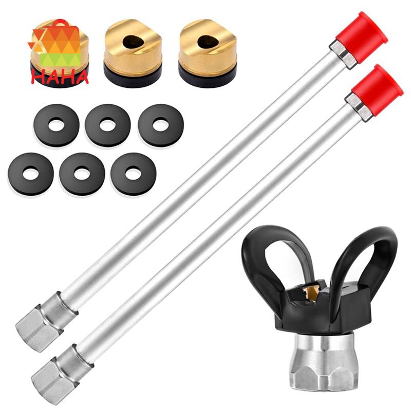 Bộ 2 Thanh Sơn Nối Dài Không Khí 12Inch Và 1 Đầu Phun Bảo Vệ Và 3 Đầu Đệm Niêm Phong