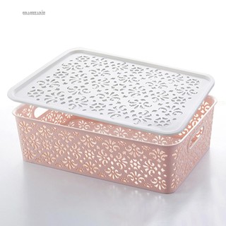 【GRCEKRIN】Storage Basket Blue Hollow Design Storage Box Including Various Small Objects