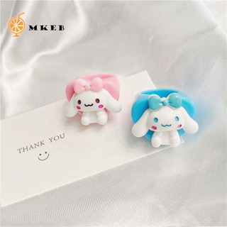 MKEB nhựa resin hình động vật dễ thương nhiều màu sắc phong cách Hàn Quốc cho nữ