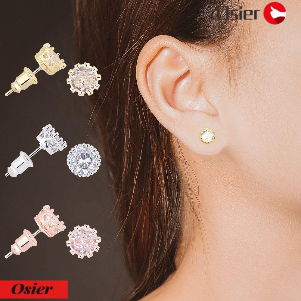 1 Đôi Khuyên Tai Đính Đá Thời Trang Dành Cho Nữ