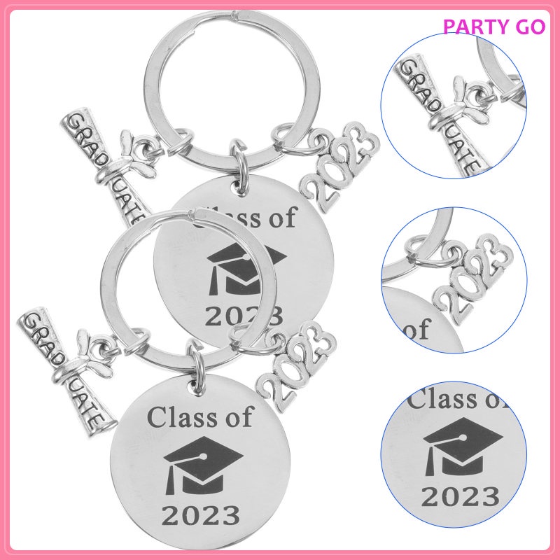 Set 2 Móc Chìa Khóa Khắc Chữ Bằng Thép Không Gỉ Dùng Làm Quà Tặng Y Tá / Y Tá