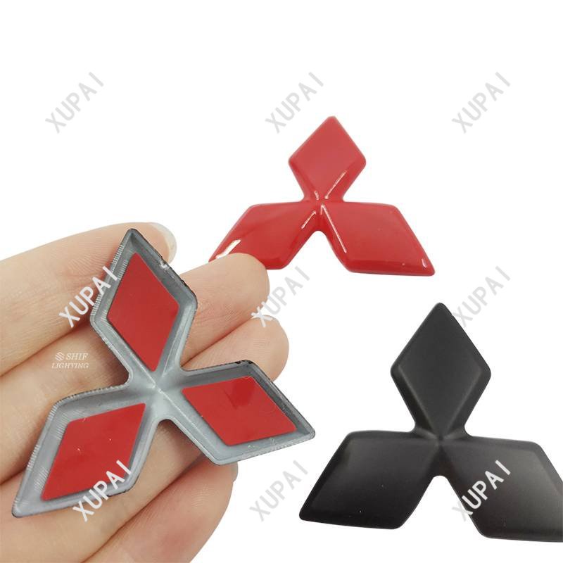 Miếng Dán Logo ABS Trang Trí Vô Lăng Xe Hơi MITSUBISHI 1X