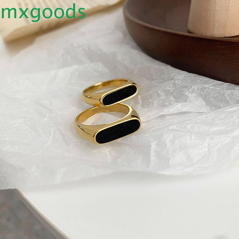 Nhẫn Hở Bằng Đồng Mặt Vuông Đơn Giản Hợp Thời Trang Cho Nữ