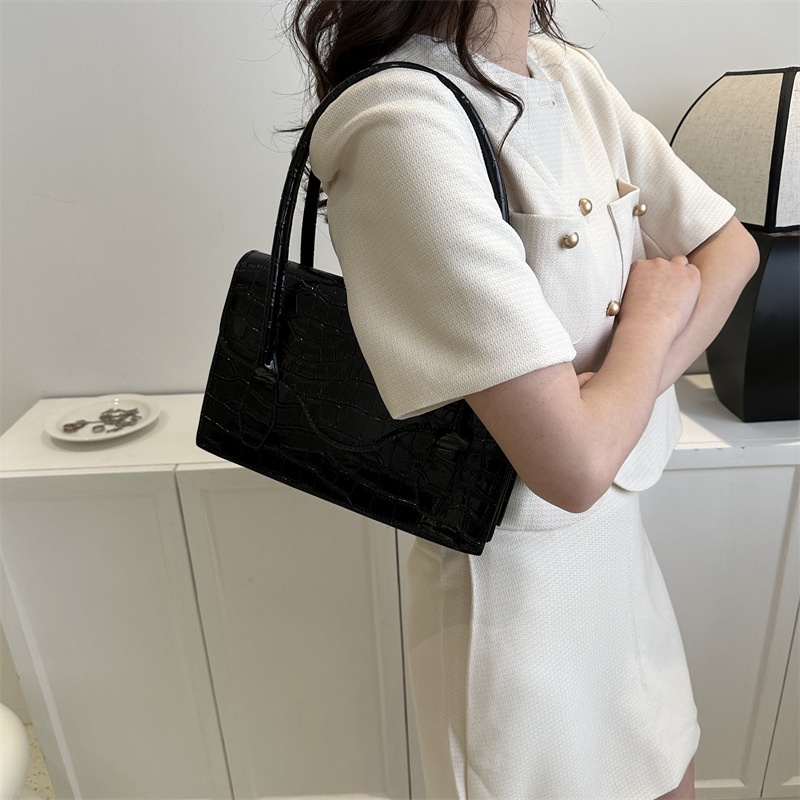 Túi Đeo Vai Nắp Gập Dáng Vuông Nhỏ Họa Tiết Vân Đá Thời Trang Mùa Hè 2023 Cho Nữ