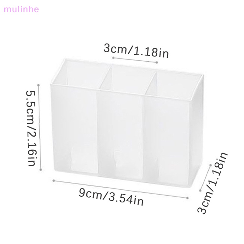 Hộp Đựng Đồ Dùng 3 Ngăn Tự Dính Gắn Tường Tiện Dụng