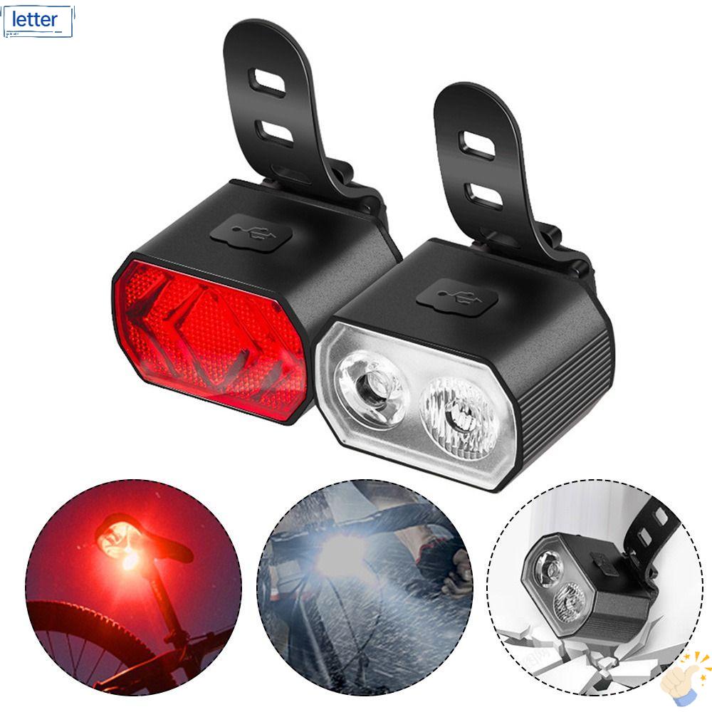 Đèn Pha Trước Sau Chống Thấm Nước Cho Xe Đạp Leo Núi