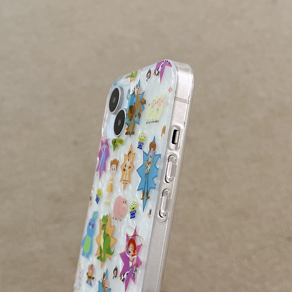 Ốp Điện Thoại TPU Mềm Trong Suốt Hai Mặt Họa Tiết Hoạt Hình Toy Story Cho iPhone 11 13 12 14 Pro Max