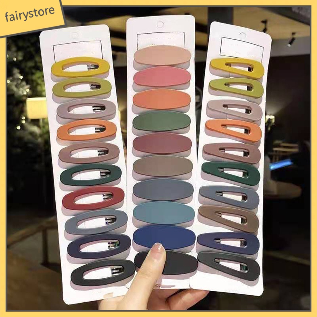 Bộ 10 Kẹp Tóc Chống Trượt Trọng Lượng Nhẹ Màu Sắc Thời Trang Dành Cho Nữ