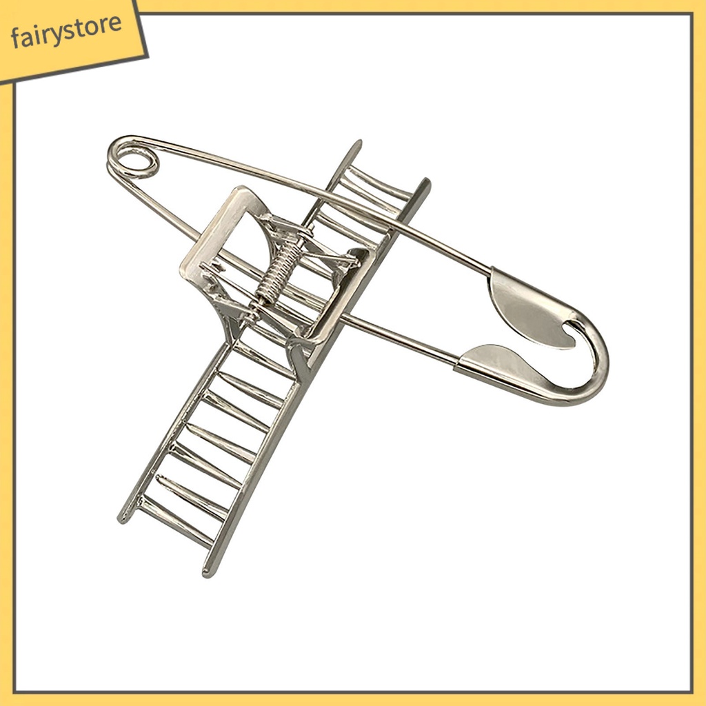 1 Bộ Kẹp Tóc Càng Cua Lớn Màu Trơn Chống Gỉ Trang Trí Tóc Đuôi Ngựa