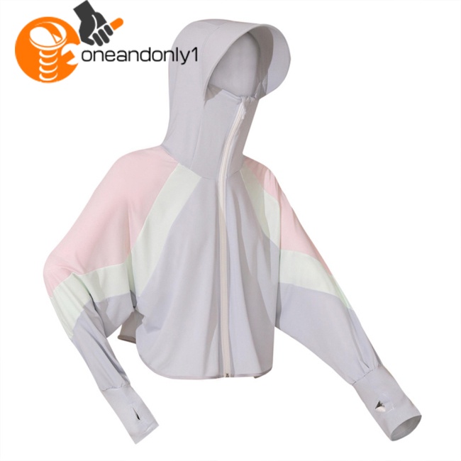Áo Khoác Chống Nắng Thoáng Khí Bảo Vệ Khỏi Tia Uv Màu Tương Phản Thời Trang Mùa Hè Cho Nữ
