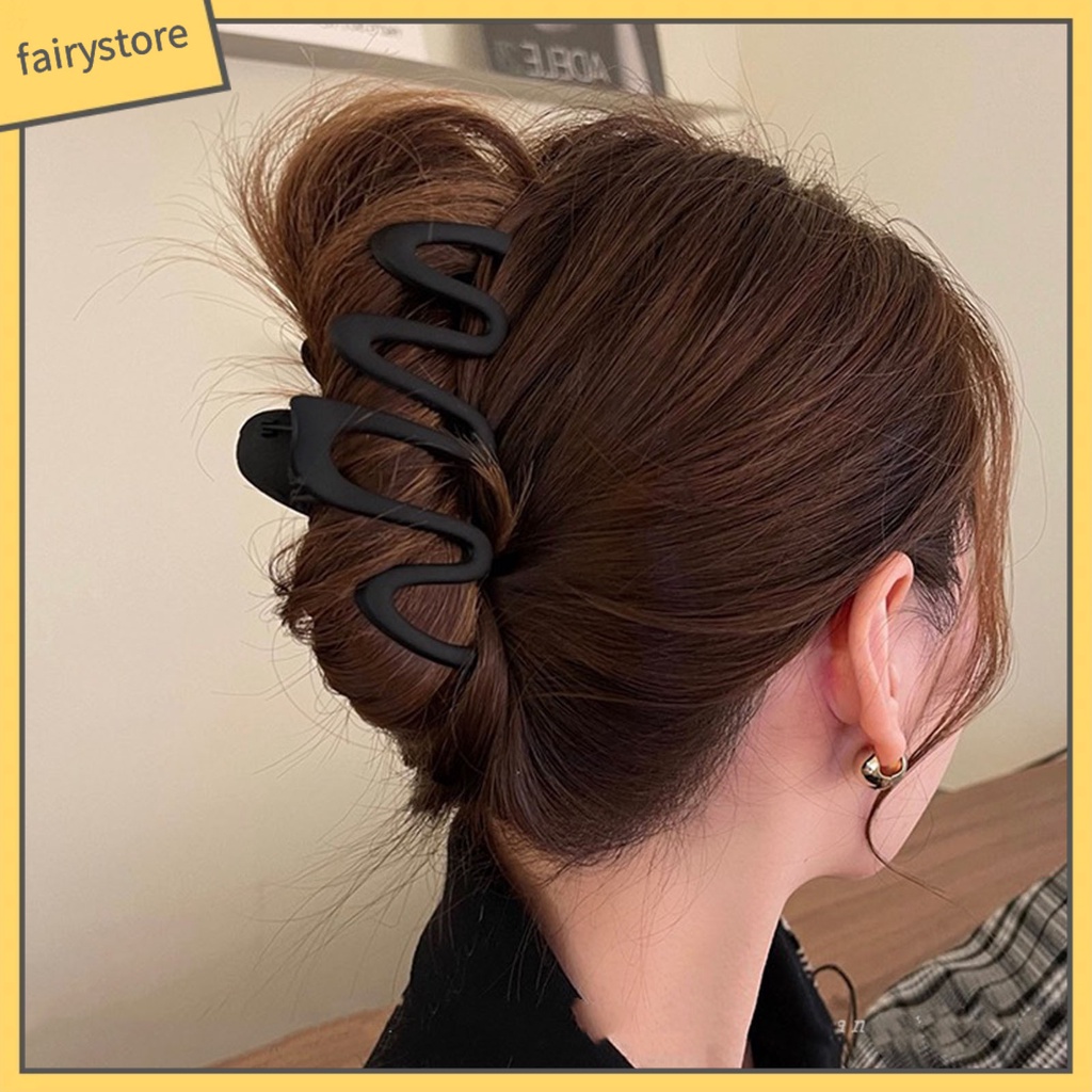 Kẹp Tóc Dạng Gợn Sóng Màu Trơn Co Giãn Gọn Nhẹ Chống Trượt Màu Sắc Thời Trang Cho Nữ