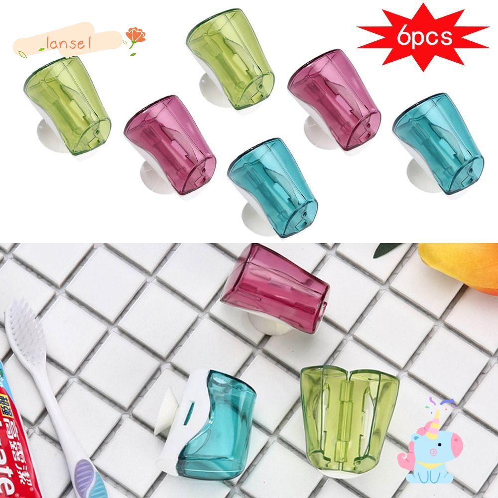 Set 6 Giá Đỡ Bàn Chải Đánh Răng Hít Tường Không Cần Đục Lỗ