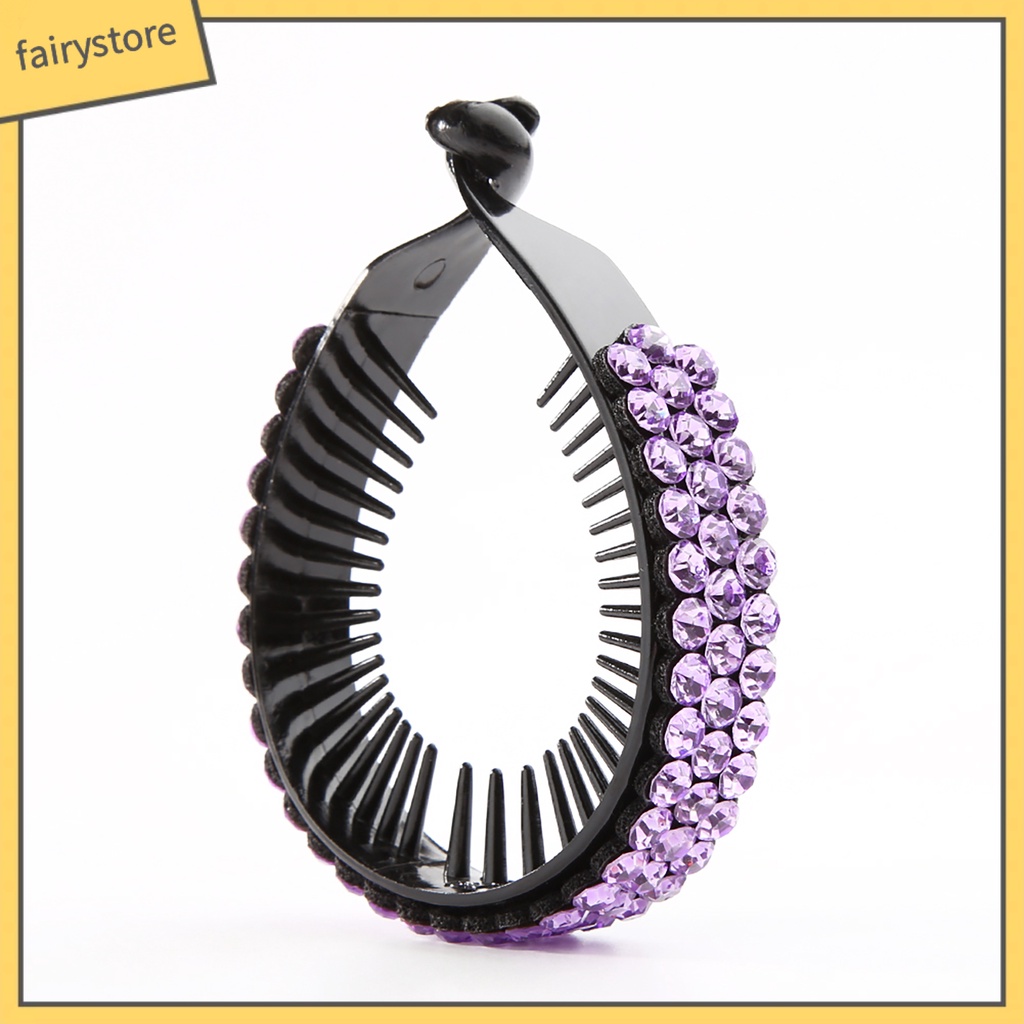 Kẹp Tóc Dạng Xoắn Đính Đá Lấp Lánh Thanh Lịch Cho Nữ