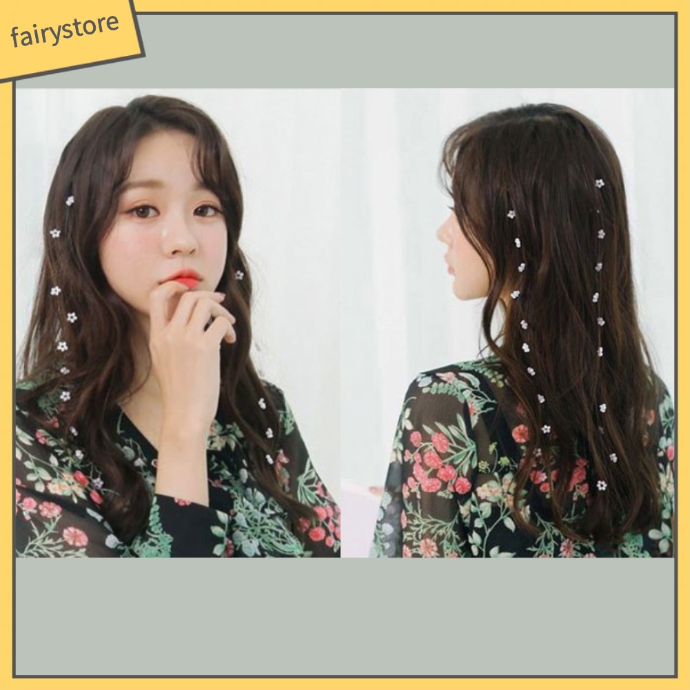 Lược Cài Tóc Vô Hình Họa Tiết Hoa Xinh Xắn Cho Nữ