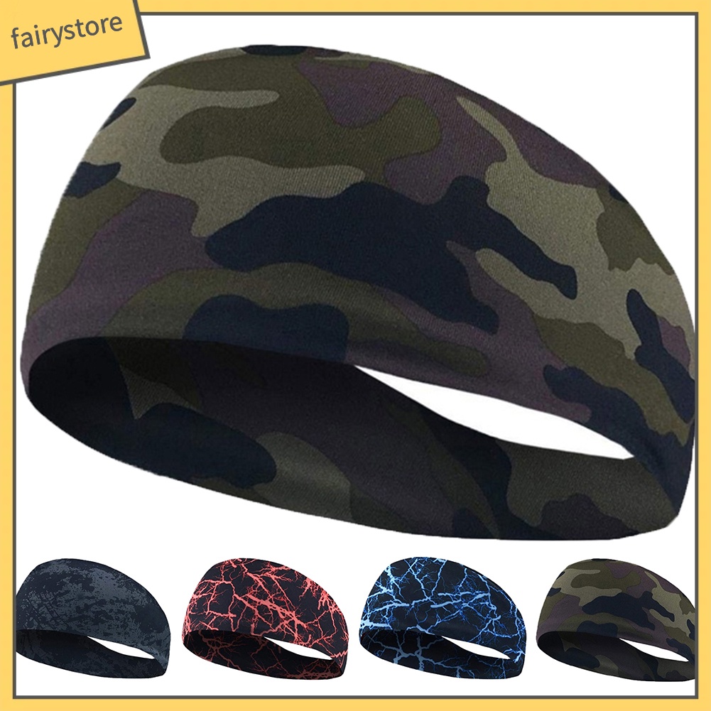 1 Băng Đô Chạy Bộ Thể Thao Co Giãn In Họa Tiết Graffiti Rằn Ri Unisex