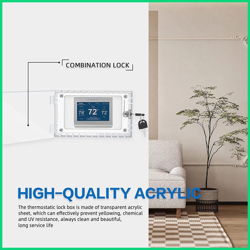 Hộp Khóa Bảo Vệ Bằng Acrylic Trong Suốt Gắn Tường Thông Dụng Cho jiwvn