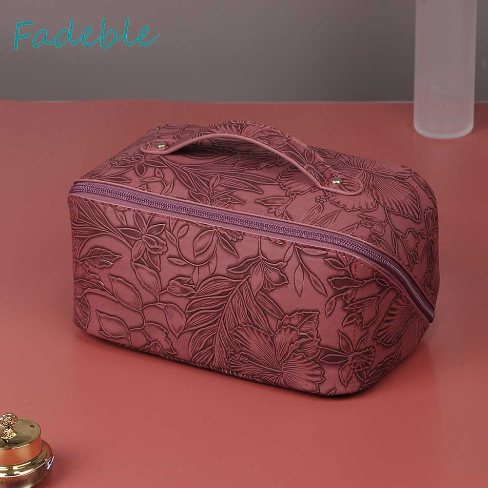 Túi Da PU Đựng Đồ Trang Điểm Tiện Lợi Khi Đi Du Lịch