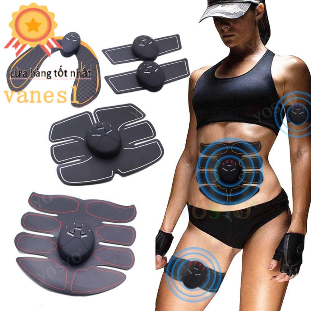 Bộ Thiết Bị Kích Thích Cơ Bụng Chạy Điện Không Dây VANES1 EMS Hỗ Trợ Luyện Tập Thể Hình Giảm Cân
