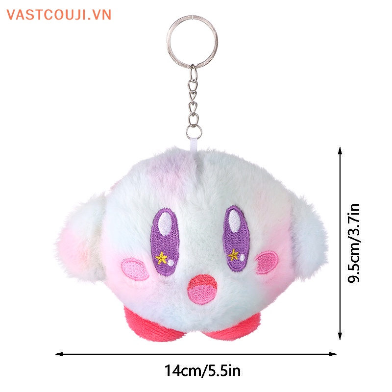 Móc Khóa Búp Bê Nhồi Bông Kirby Màu Hồng Dễ Thương