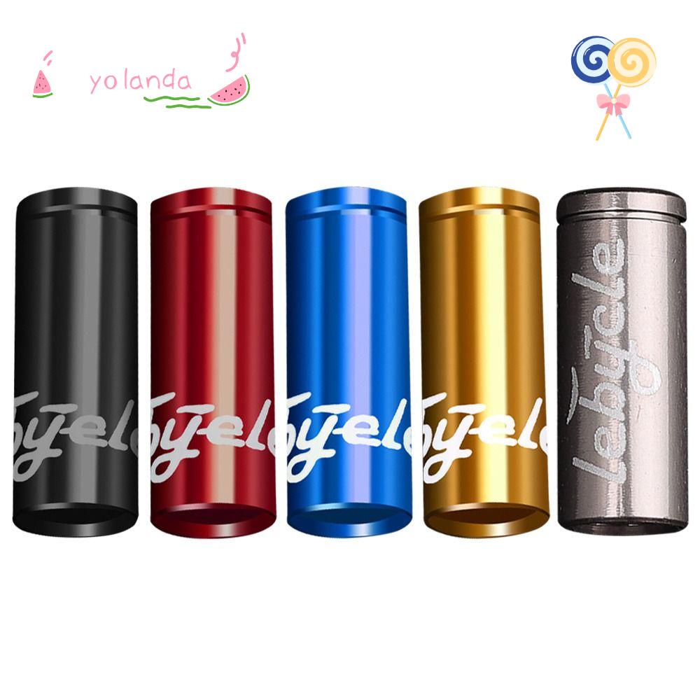 Bộ 10 Vỏ Bọc Đầu Dây Cáp Bằng Hợp Kim Nhôm Chống Bụi Cho Xe Đạp